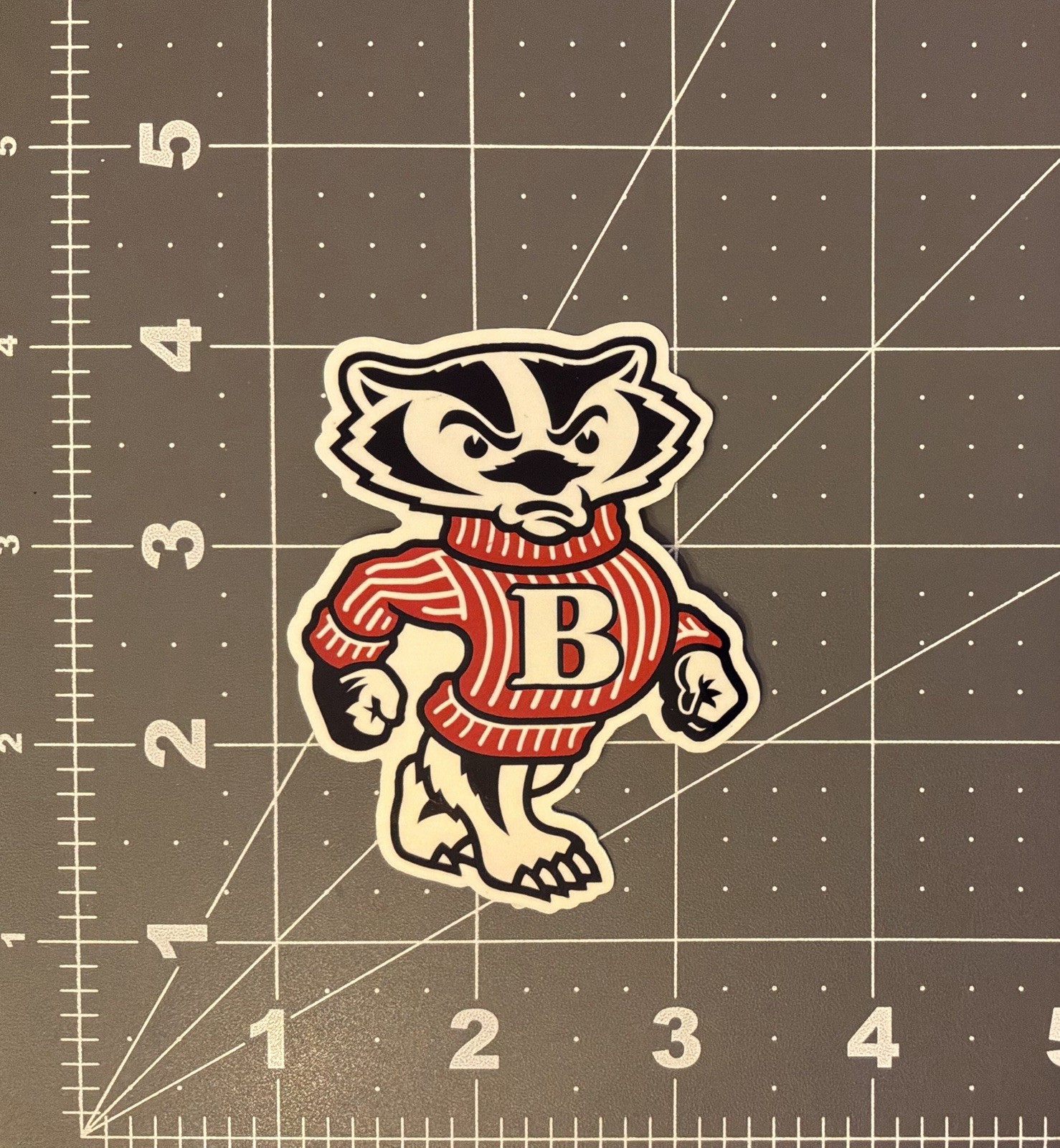 Wisconsin Badgers Sticker Bucky Badger Sticker 3” Vinyl