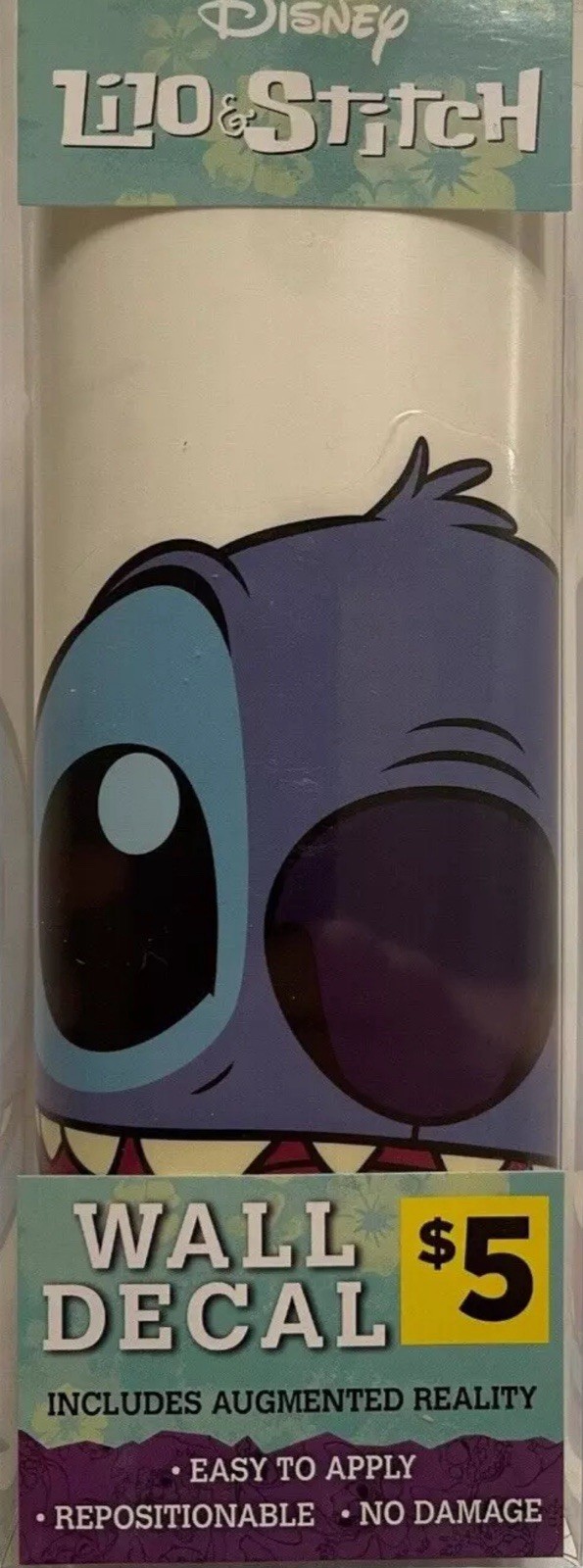 Disney Lilo & Stitch Wall Decal, Augmented Reality 11″ X 14″ Repositionable USA