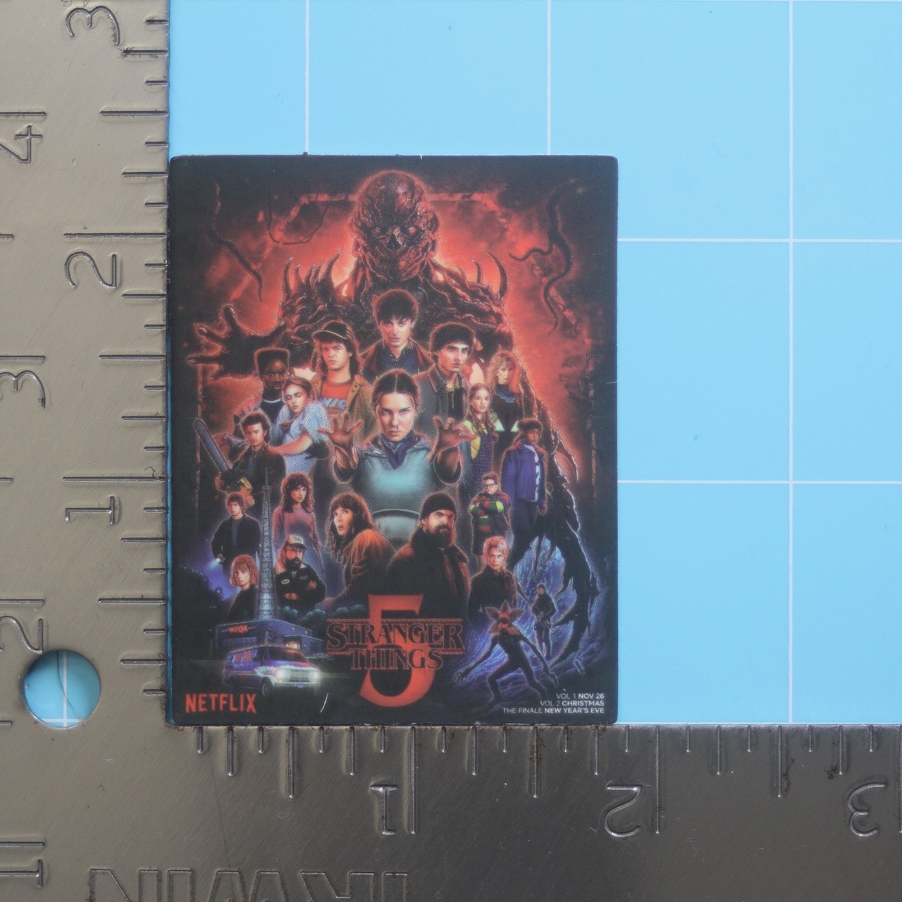 Stranger Things 5 Sticker (CAST PROMO ART) Netflix Horror Show, Matte PVC Decal