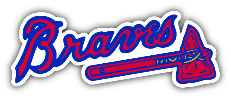 Atlanta Braves MLB Baseball Sport Logo Car Bumper Sticker Decal ”SIZES”