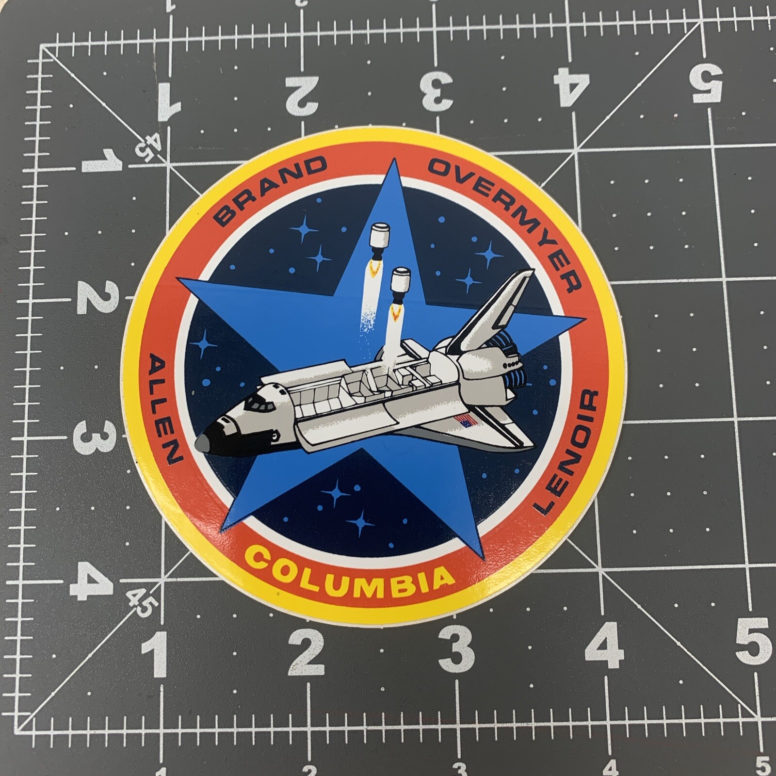 New NASA Columbia Sticker Decal 3.5” X 3.5” Space Travel