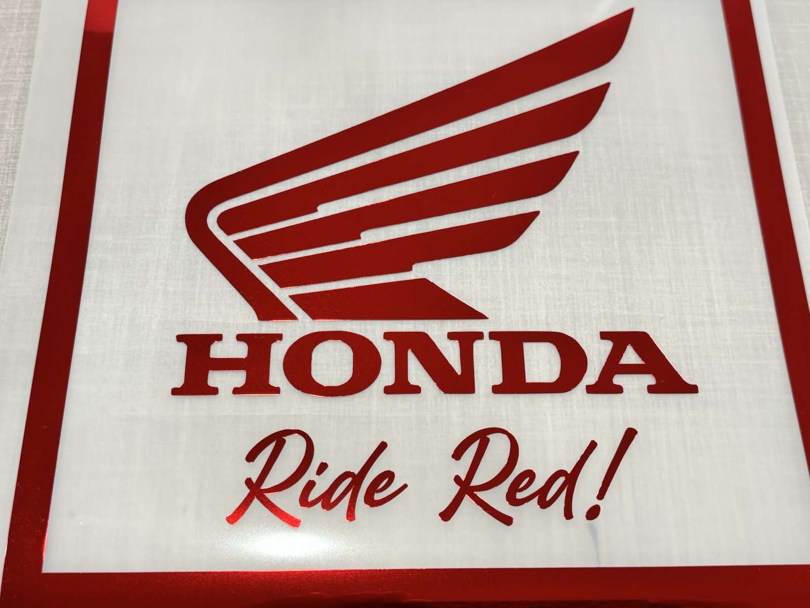 TWO Arai Helmets TEXT Die Cut Vinyl Decals For Honda Kawi Suzuki Yamaha KTM Husq