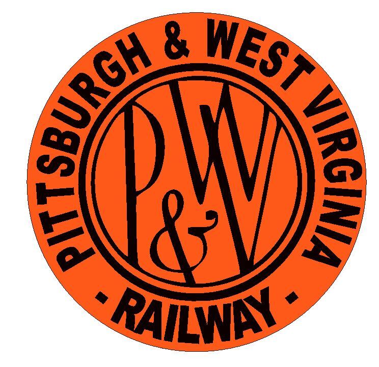 Pittsburgh & West Virginia Railroad Railway Train Sticker Decal R4632