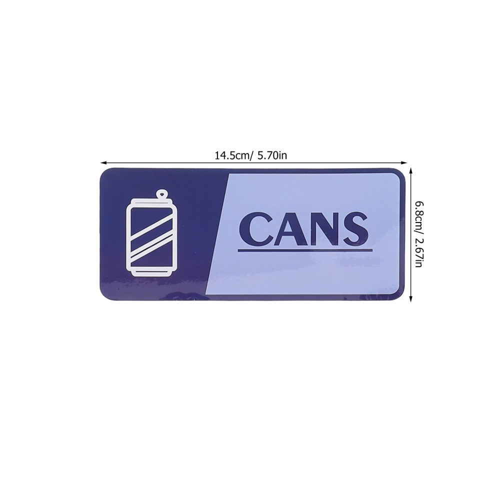 8 Sheets Garbage Collection Reminder Stickers Mixed Recycling Bin Recycle Trash