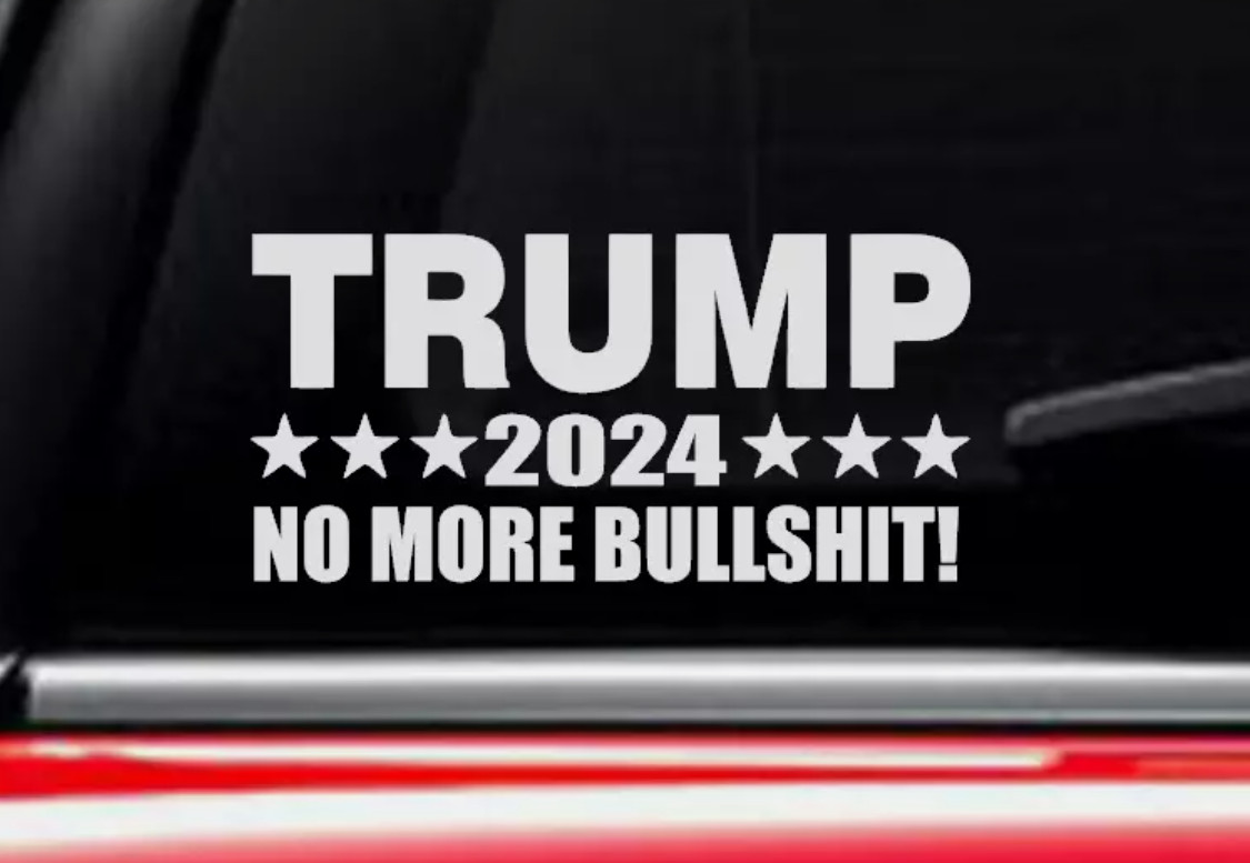 Donald Trump Car Decal – MAGA 2024 Support Sticker for Vehicles & Windows