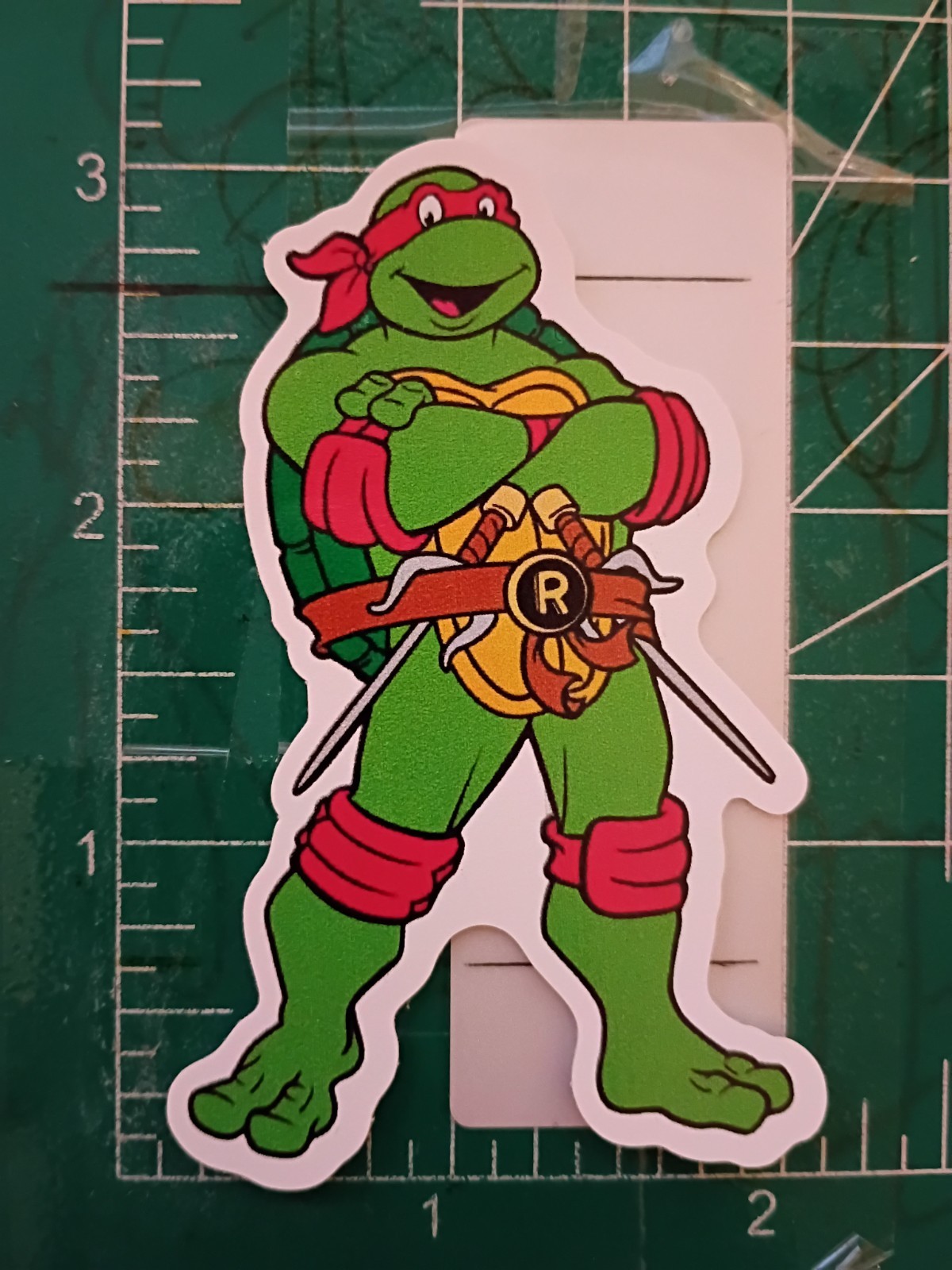 TMNT STICKER X RAPHAEL STICKER X VYNIL HIGH GLOSS DIECUT STICKER X 3X2 INCH STIC