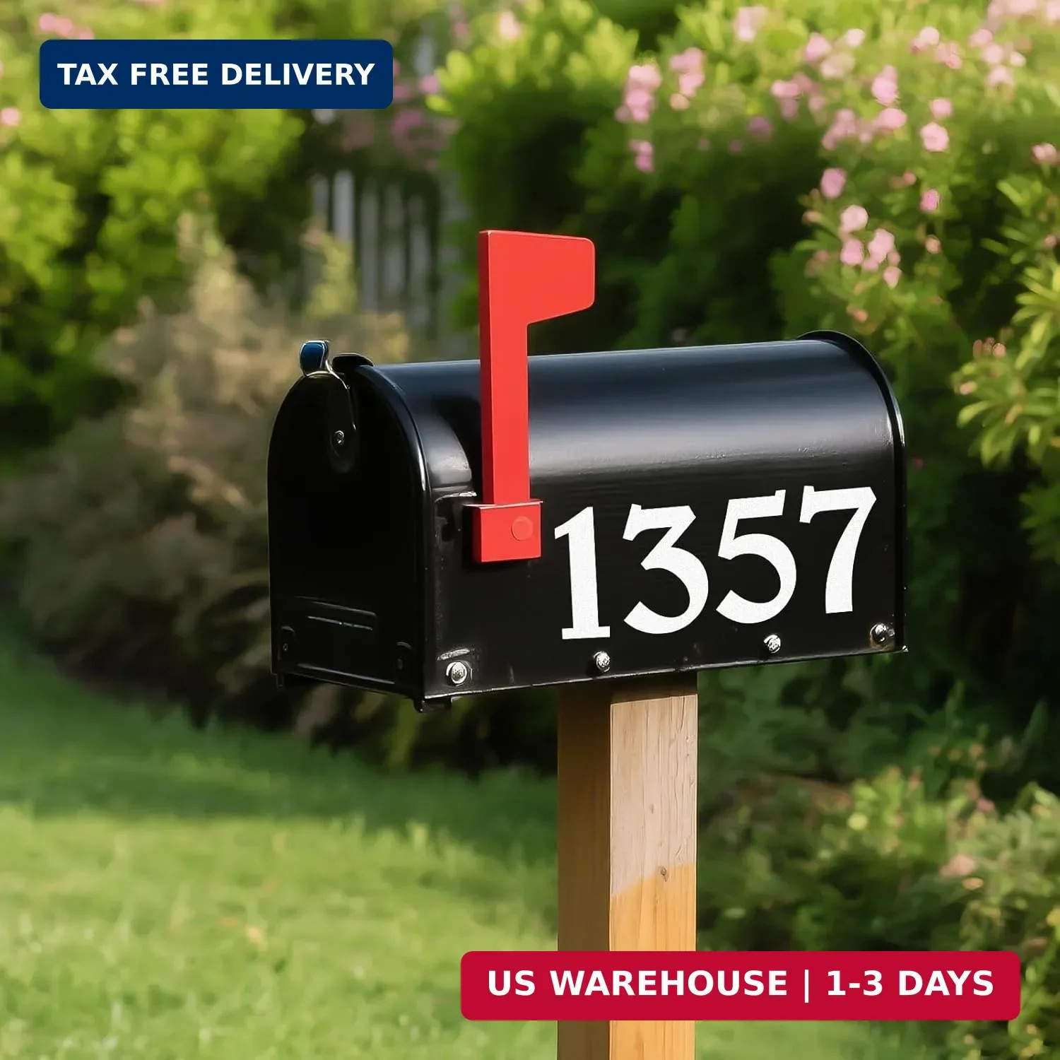 6″ Reflective Mailbox Numbers Sticker Decal Die Cut Elegant Style Vinyl Number S