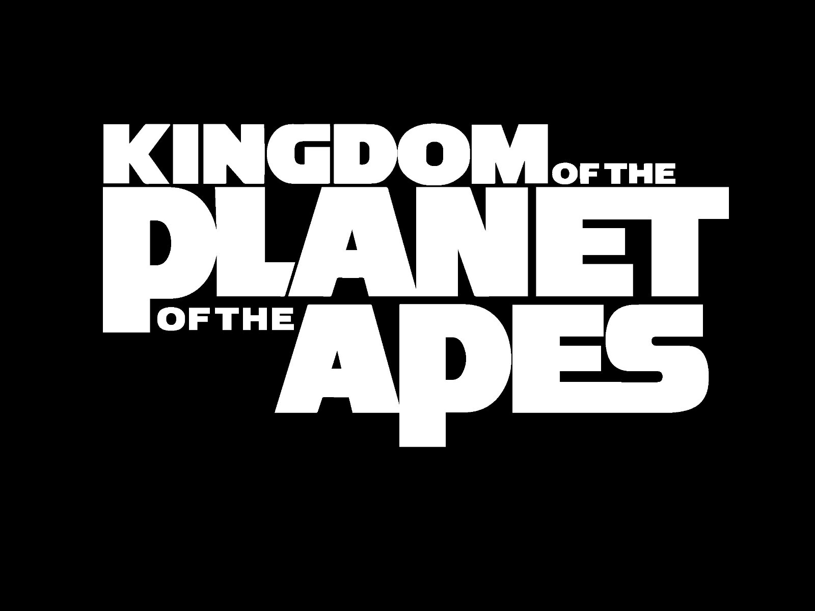 Kingdom of The Planet of the Apes Title Sticker Vinyl Decal