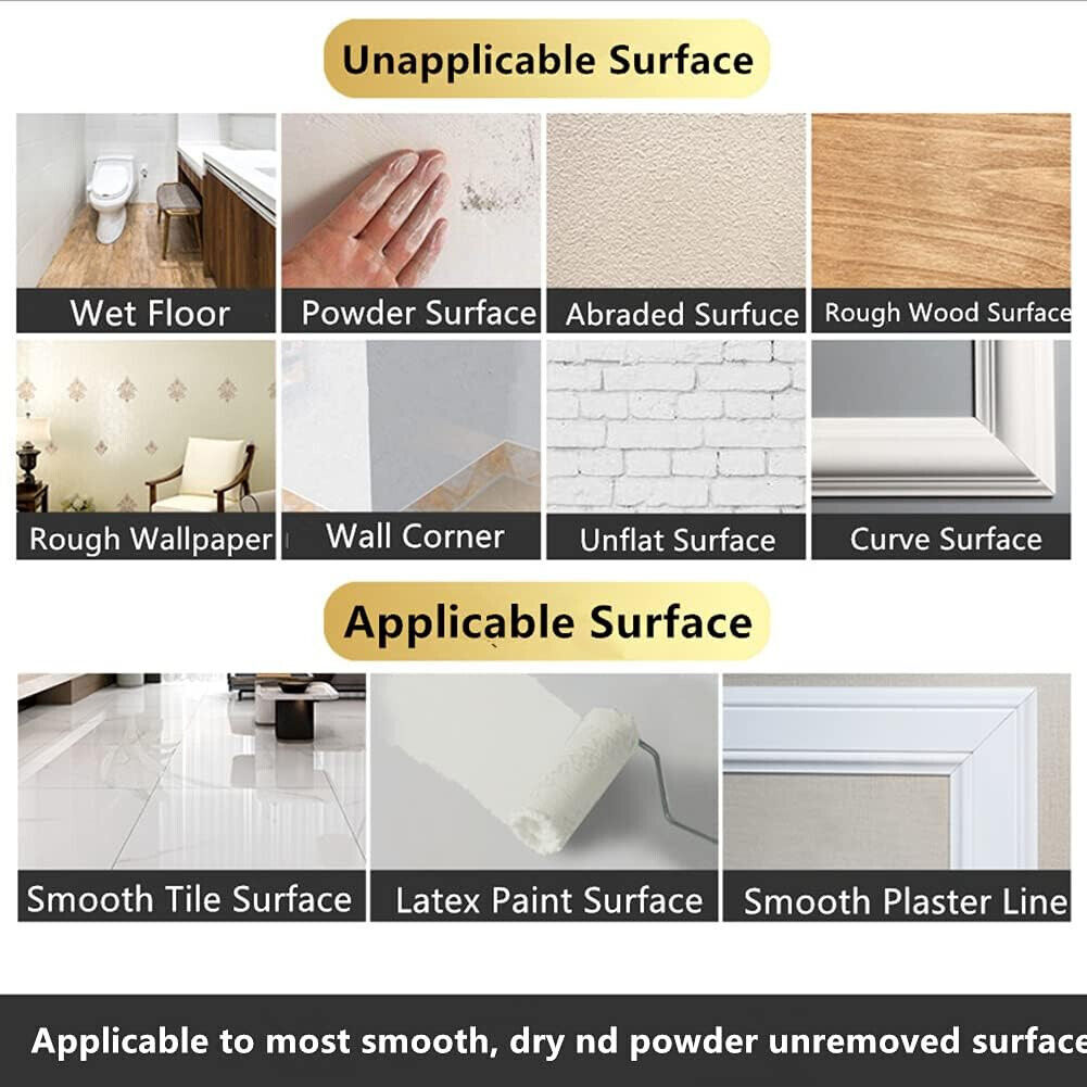 54yards Waterproof Self-Adhesive Tile Seam Stickers Wall Floor Gap Sealing Tape