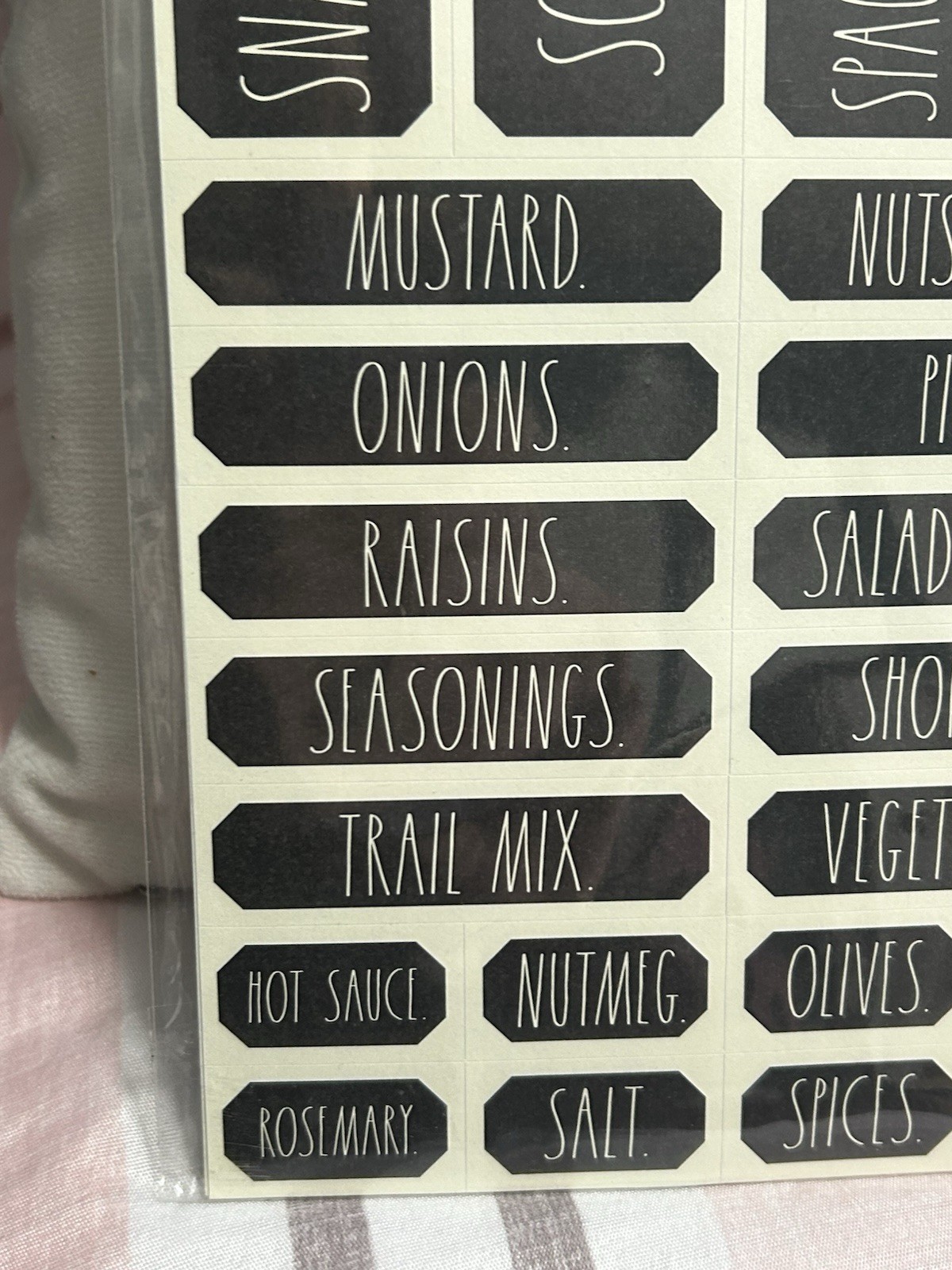 Rae Dunn 280 Organizing Household Labels Stickers Labels NWT