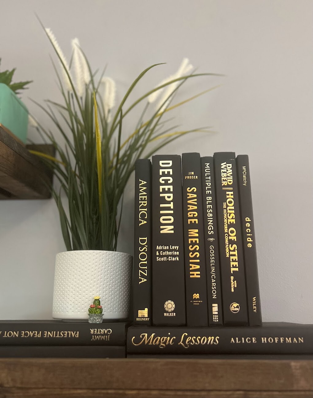 Stack of 6 colorful books for Decorating Staging | Book Decor| Home Decor.