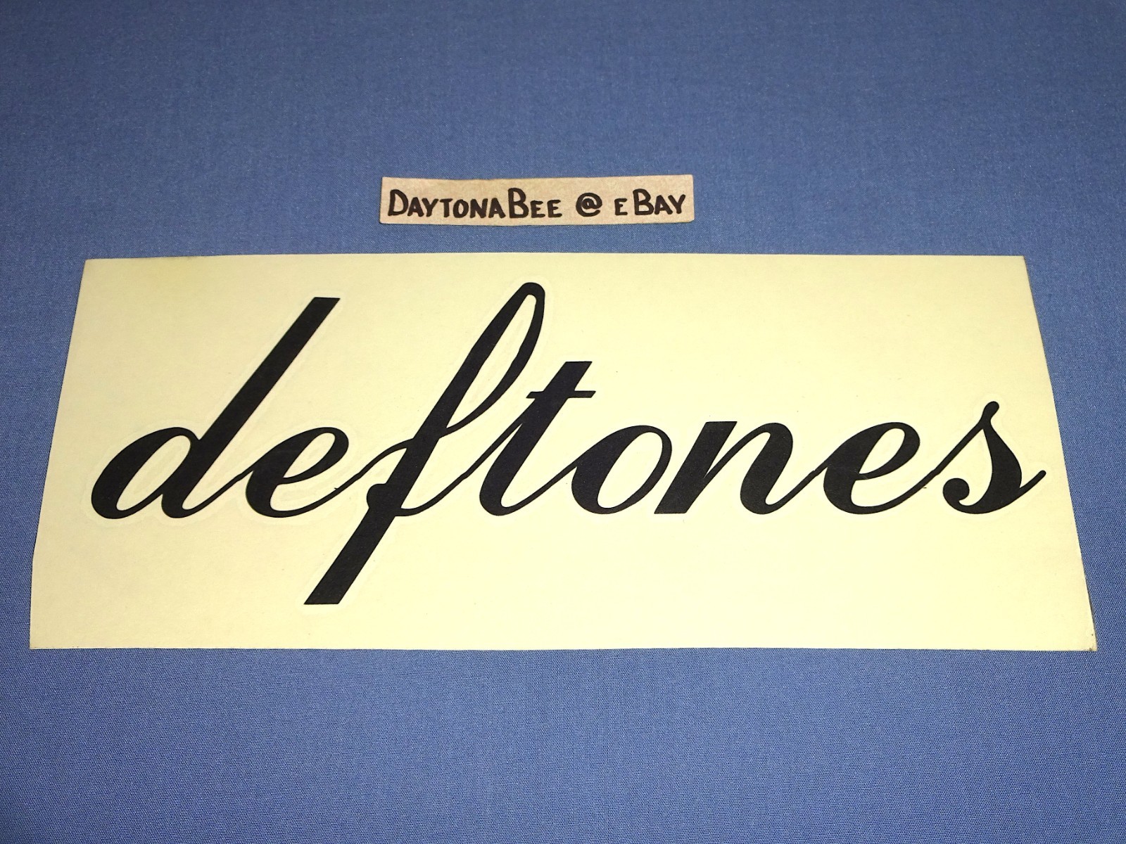 Deftones Black Decal 3.5″x8″ Bumper Sticker Adrenaline Around The Fur White Pony