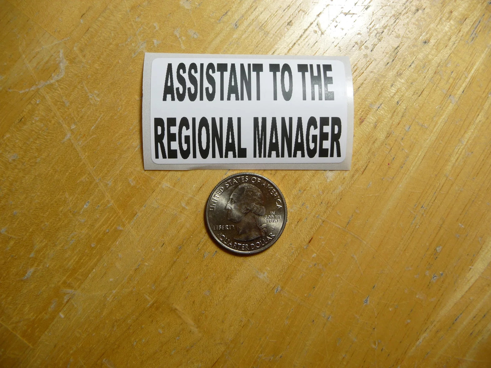 ASSISTANT TO THE REGIONAL MANAGER STICKER DECAL 1 – 50 BULK PACK FUNNY TV SHOW
