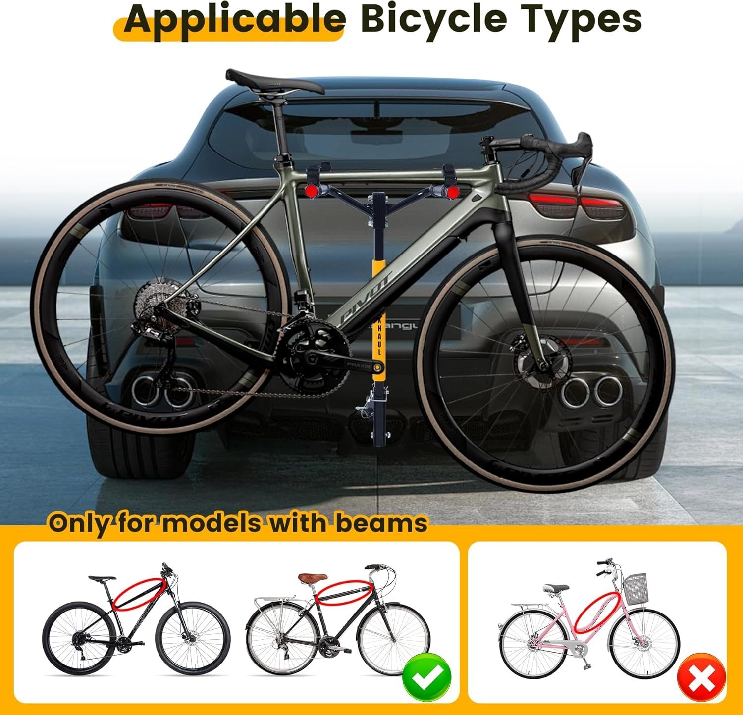 Durable 2-Bike Hitch Mount Rack – Secure & Portable for Family Adventures