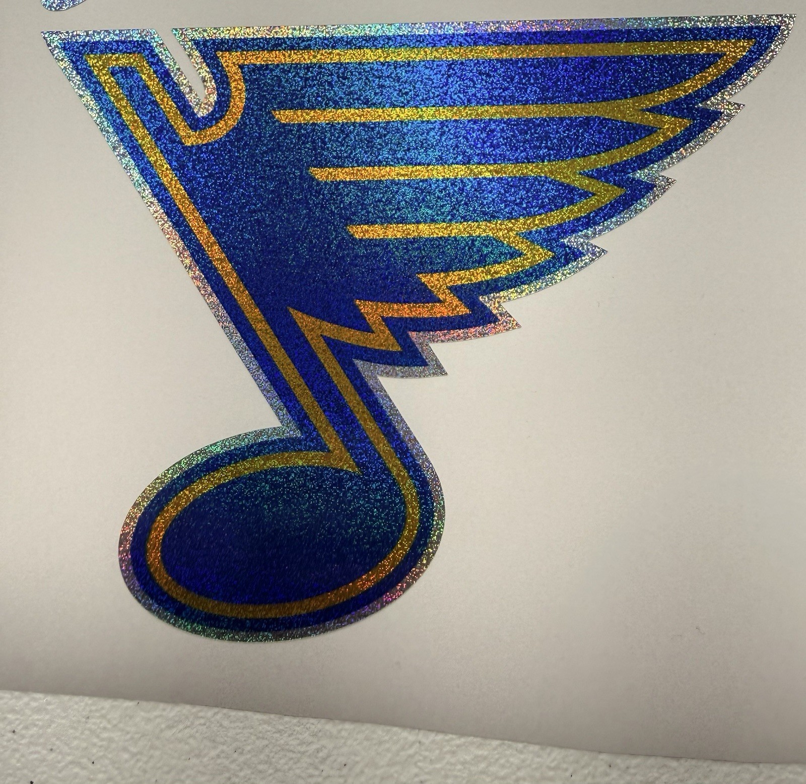 St. Louis Blues Holographic Tiny Sparkle Vinyl Decal