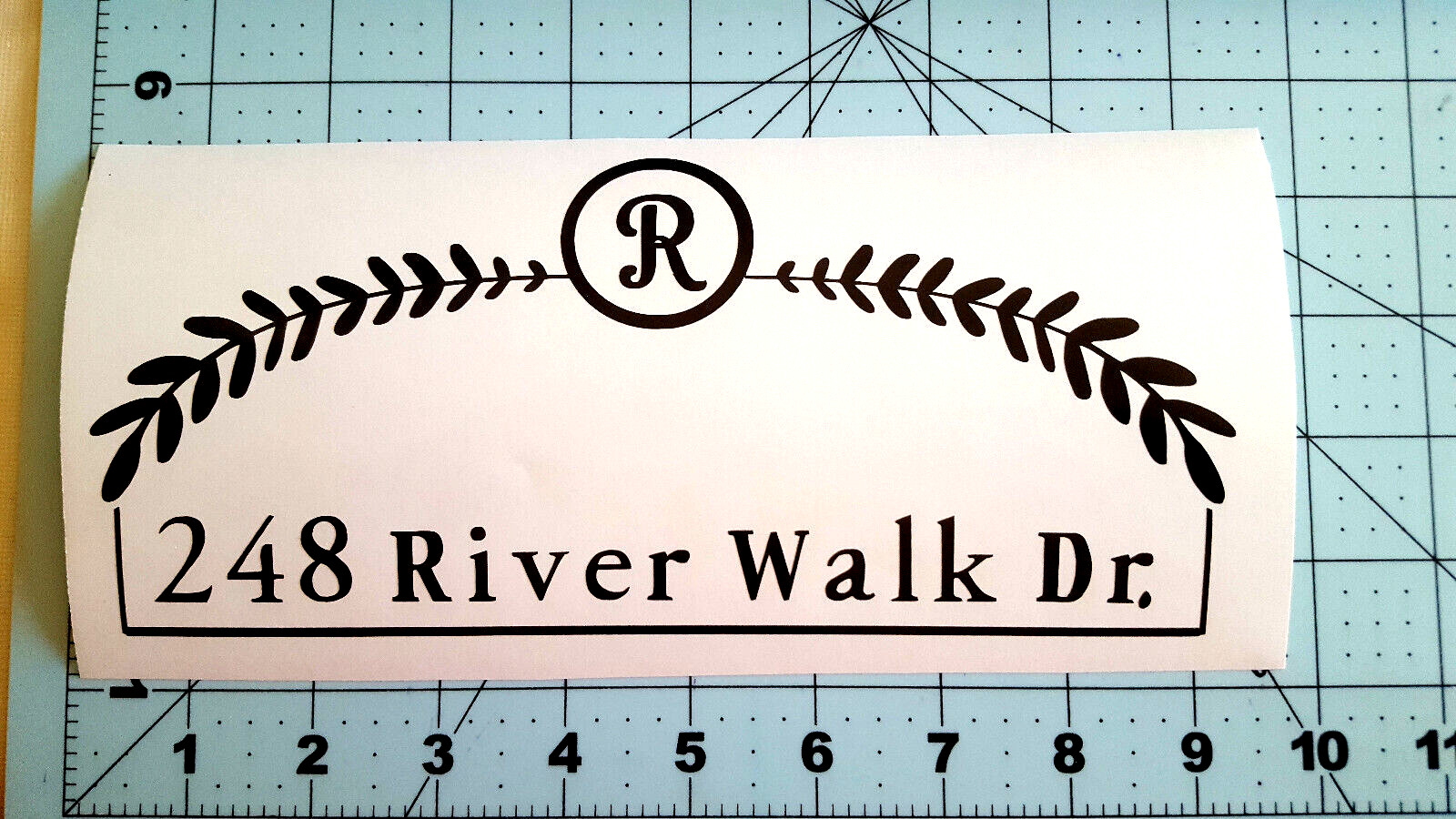 Custom Mailbox Address Vinyl Decal Sticker For Numbers Monogram Lettering