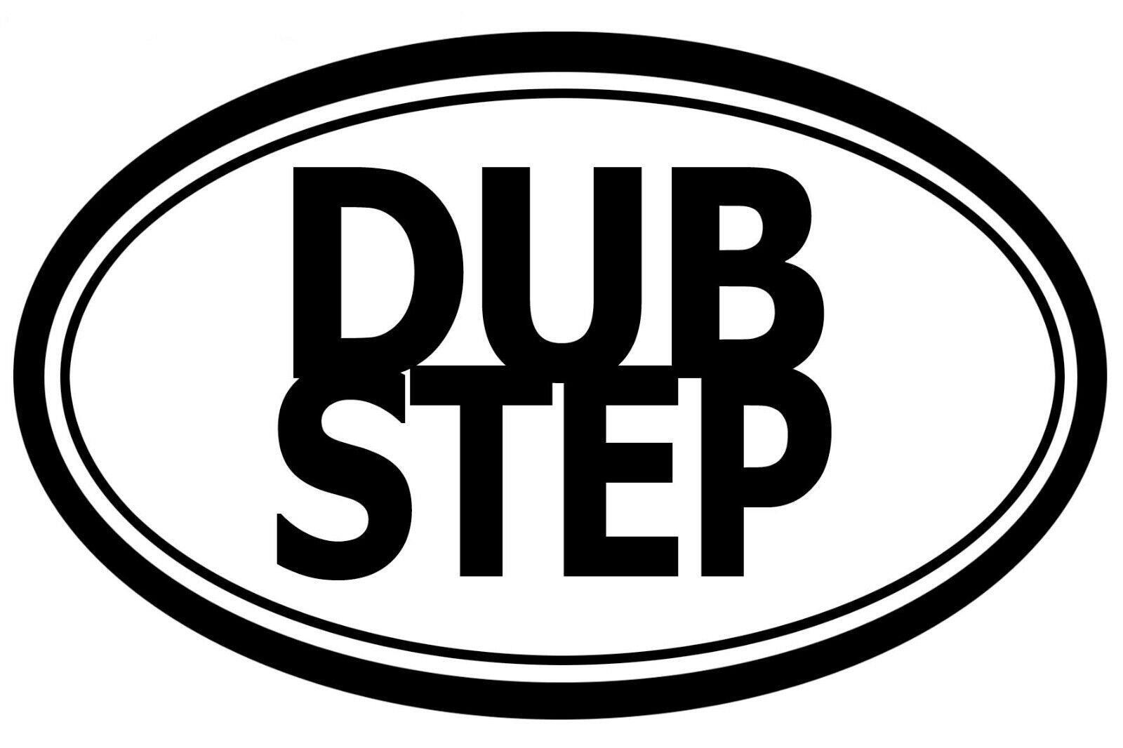 Dub Step Oval Sticker Decal music edm techno