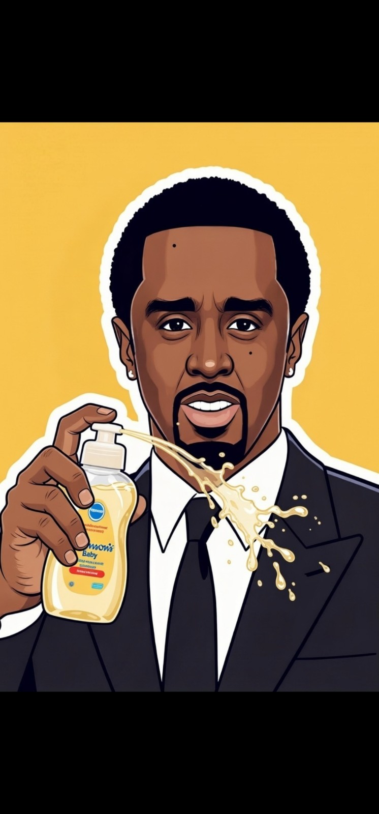 diddy inspired sticker small 1.57×2.05