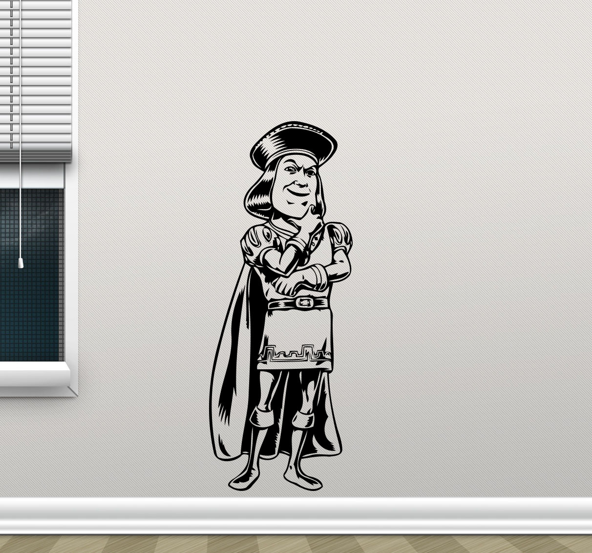 Lord Farquaad Shrek Wall Decal Vinyl Sticker Nursery Decor Poster Mural 271hor