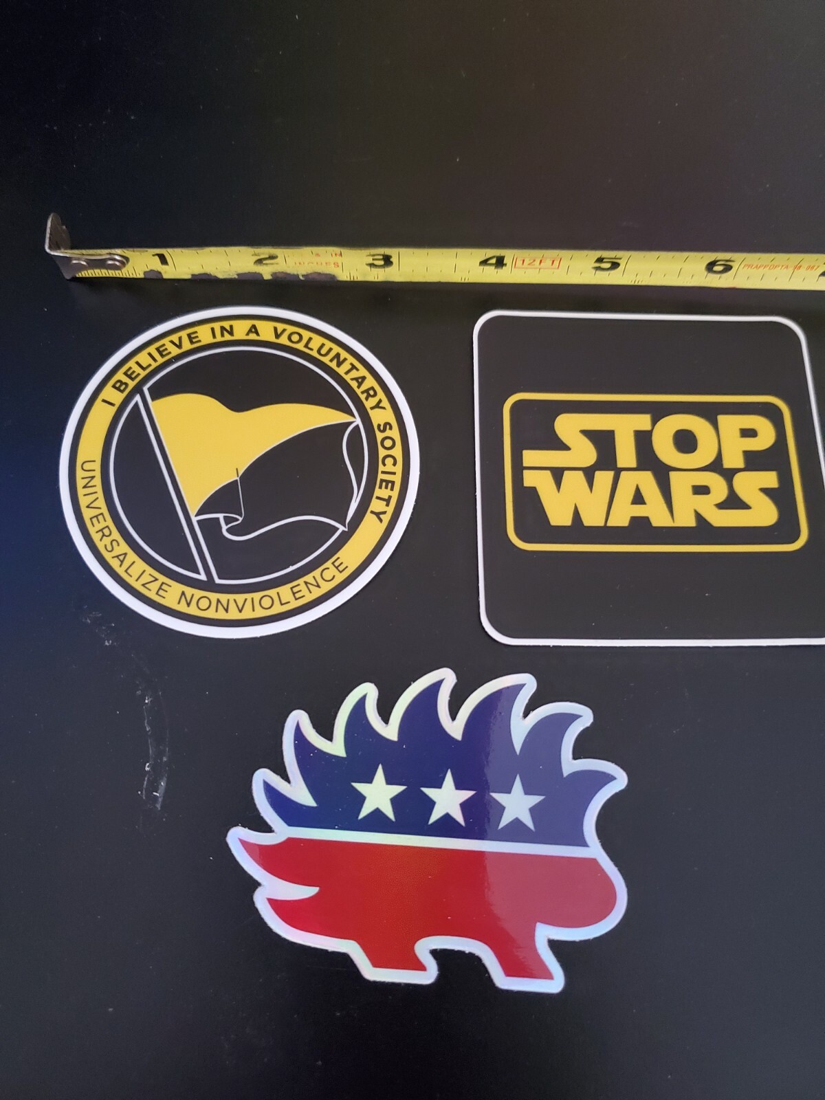 Anarcho-Capitalism Flag 3″ sticker Pro Liberty 🗽 Voluntary Society Sovereign