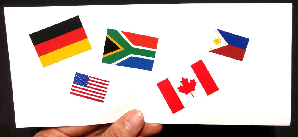 40 Removable Stickers: German Flag, Germany Party Favors, Decals