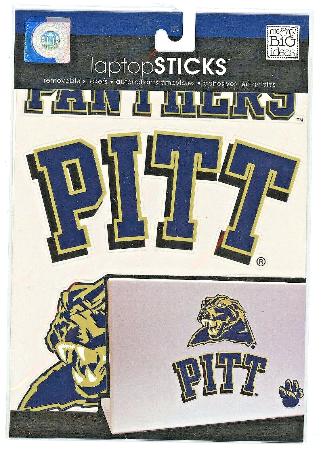 PITT PANTHERS 3 Laptop Decal Stickers Removable Decals 6″ & smaller New