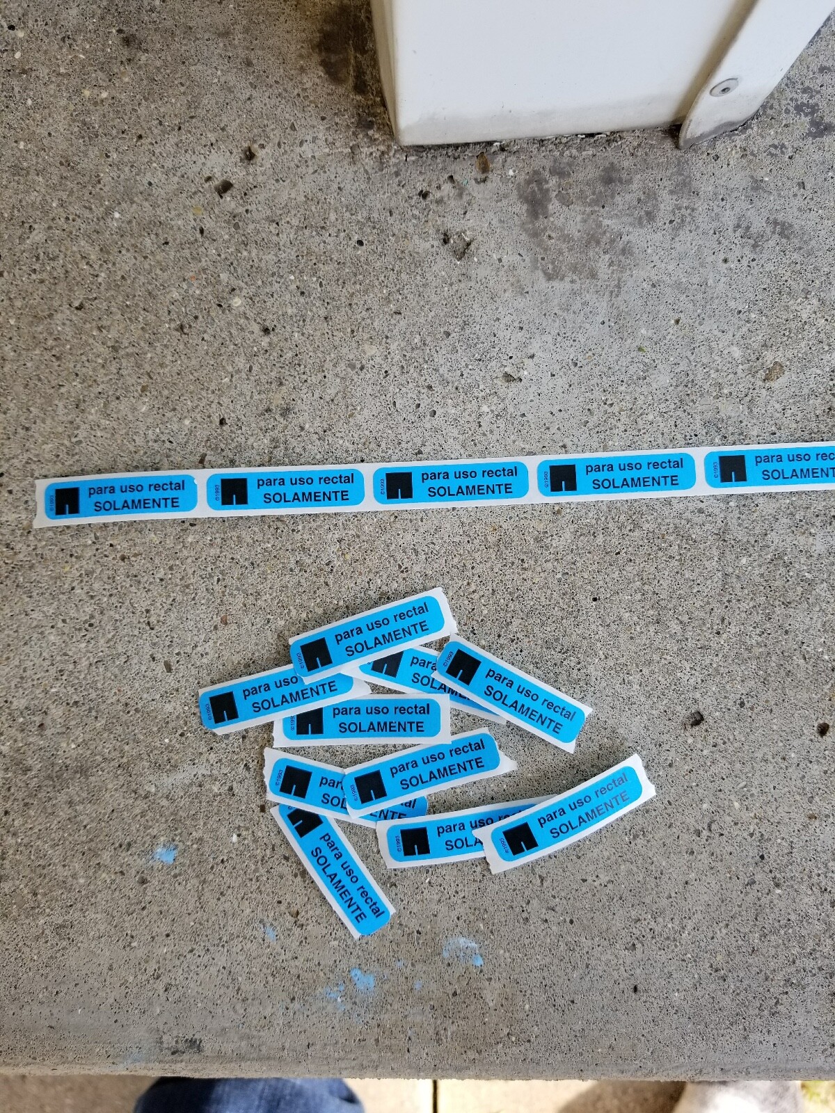 NEW 100 PACK “para uso rectal SOLAMENTE” pegatinas de broma Decal Stickers
