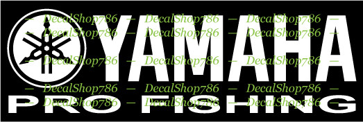 Yamaha Pro Fishing – Outdoors Sports – Vinyl Die-Cut Peel N’ Stick Sticker/Decal