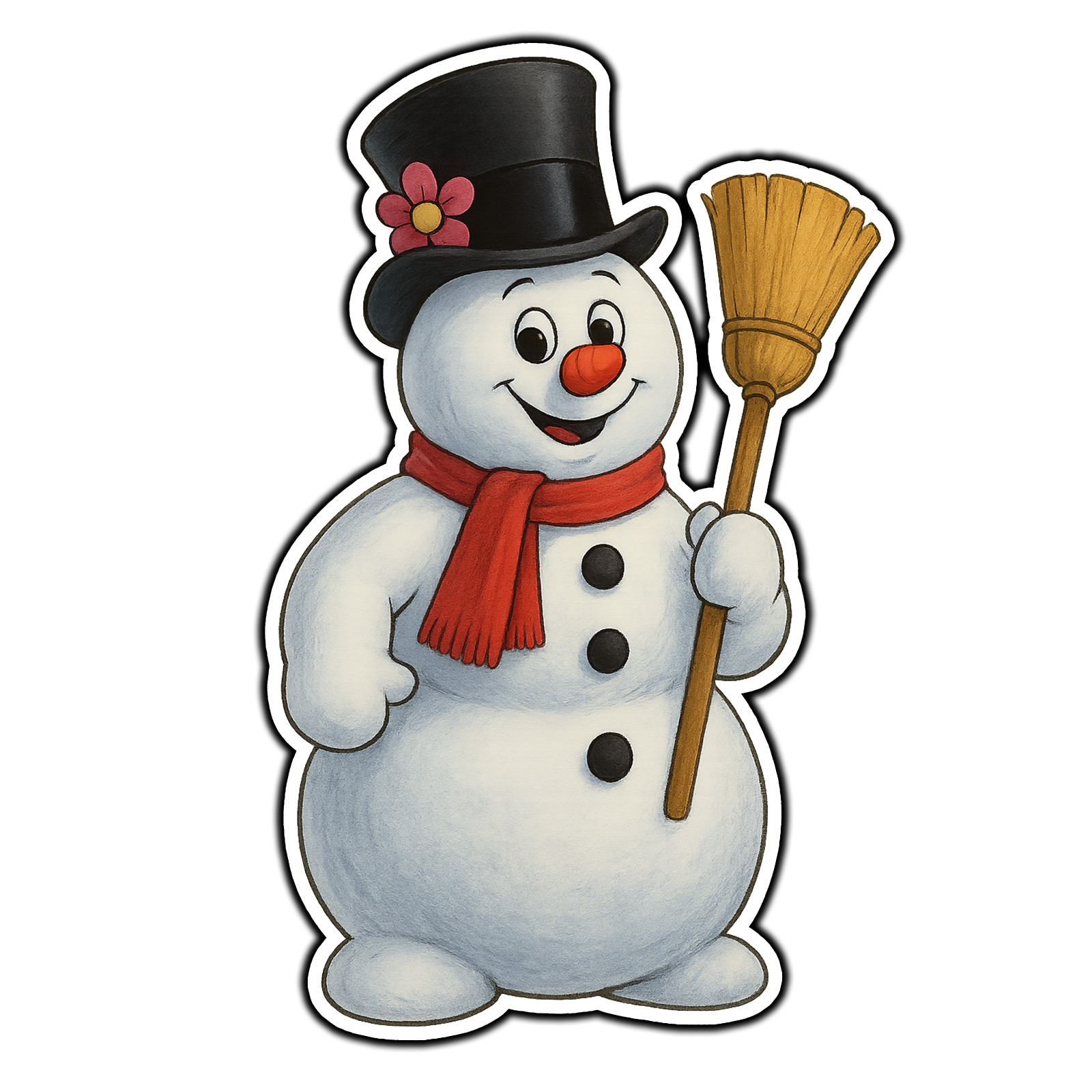Frosty The Snowman #3 Christmas Sticker Waterproof Vinyl Decal Die-Cut
