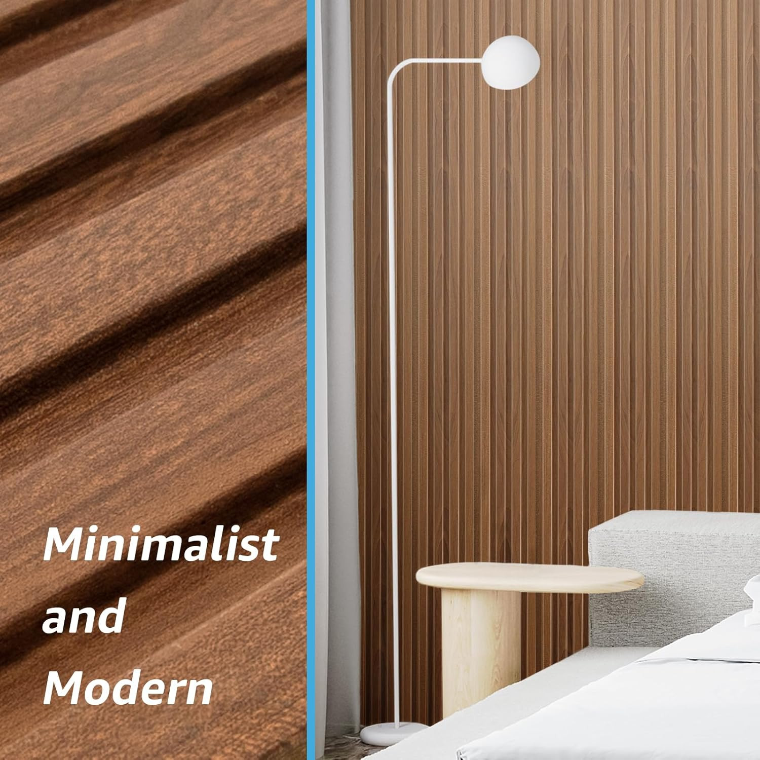 Slat Wall Panels, WPC Soundproof 3D Wall Paneling for Interior Wall Decor, TV Ba