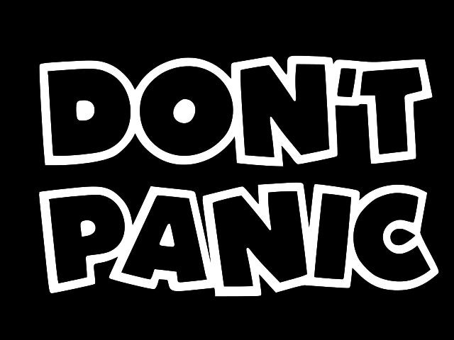 DON’T PANIC HITCHHIKERS GUIDE Vinyl Decal Car Wall Sticker CHOOSE SIZE COLOR