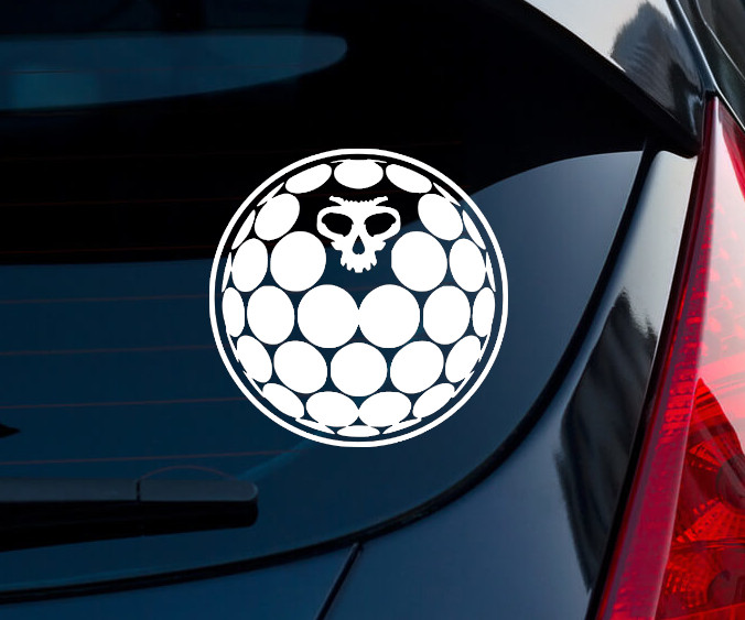 Necraloid Warframe Matte White Indoor/Outdoor Vinyl Decal 3″x3″