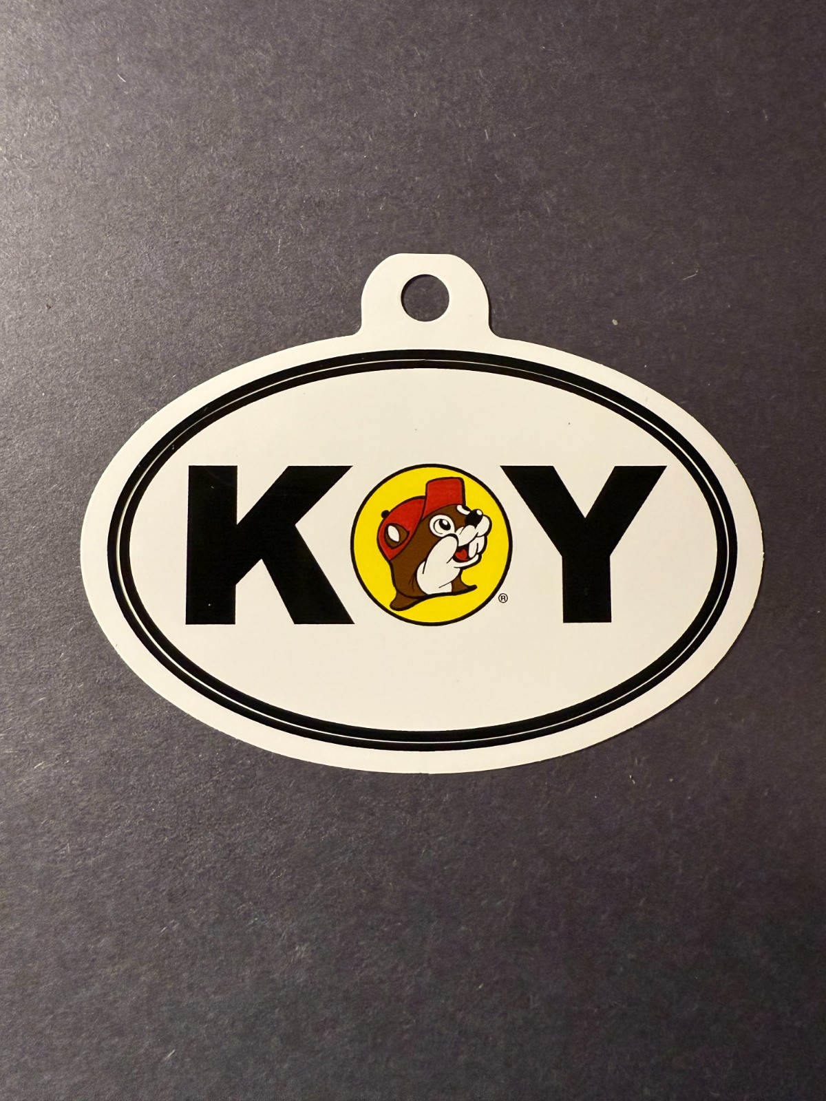 Buc-ee’s Bumper Sticker Advertising Logo – Logo KY- Kentucky 2.75 x 4.25 Oval