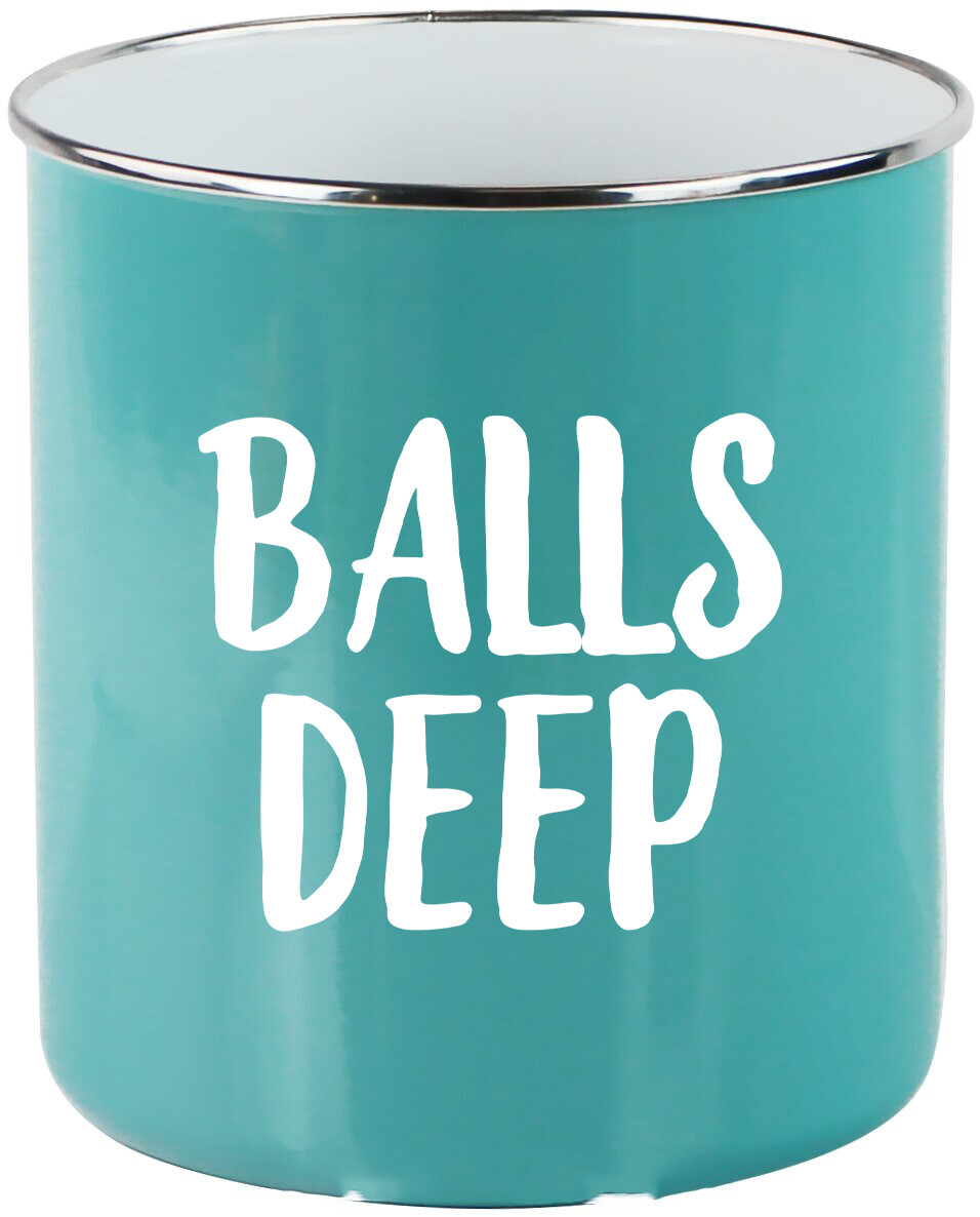 Balls Deep Vinyl Decal – Cotton Balls Container Sticker – Die Cut