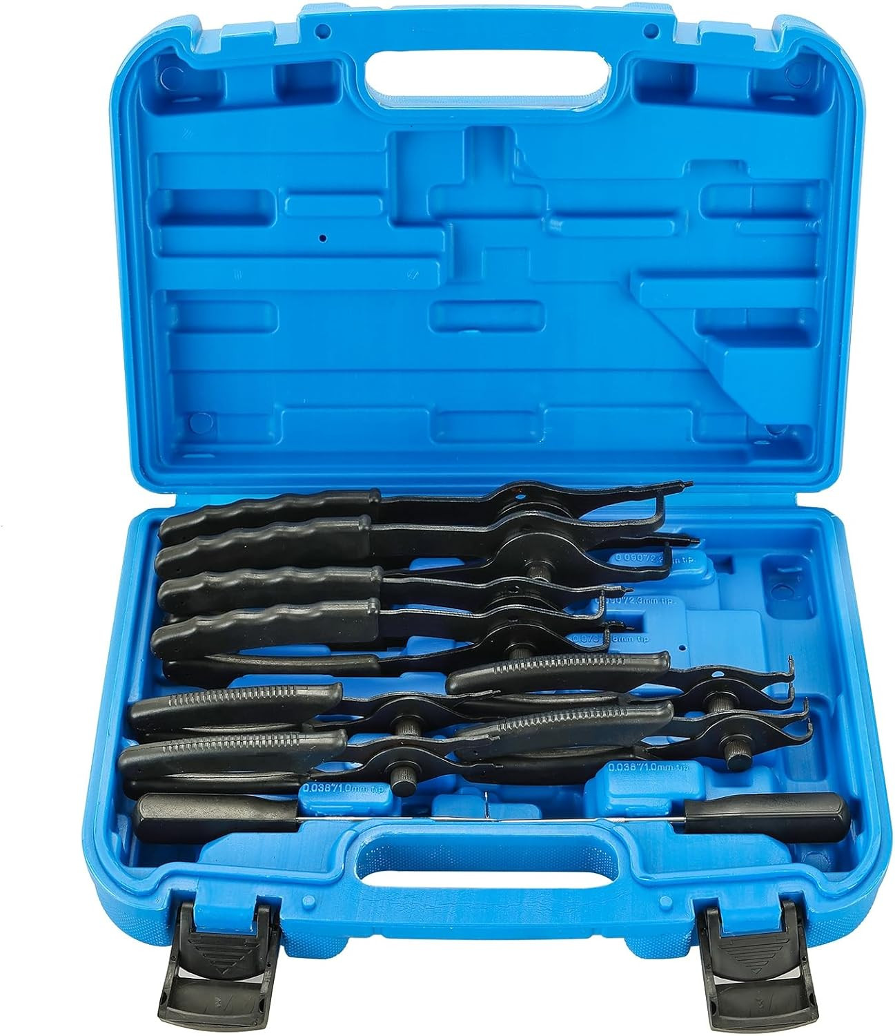 Snap Ring Plier Set 11PCS Straight & Bent Retaining Ring Pliers W/Hook & Pick He