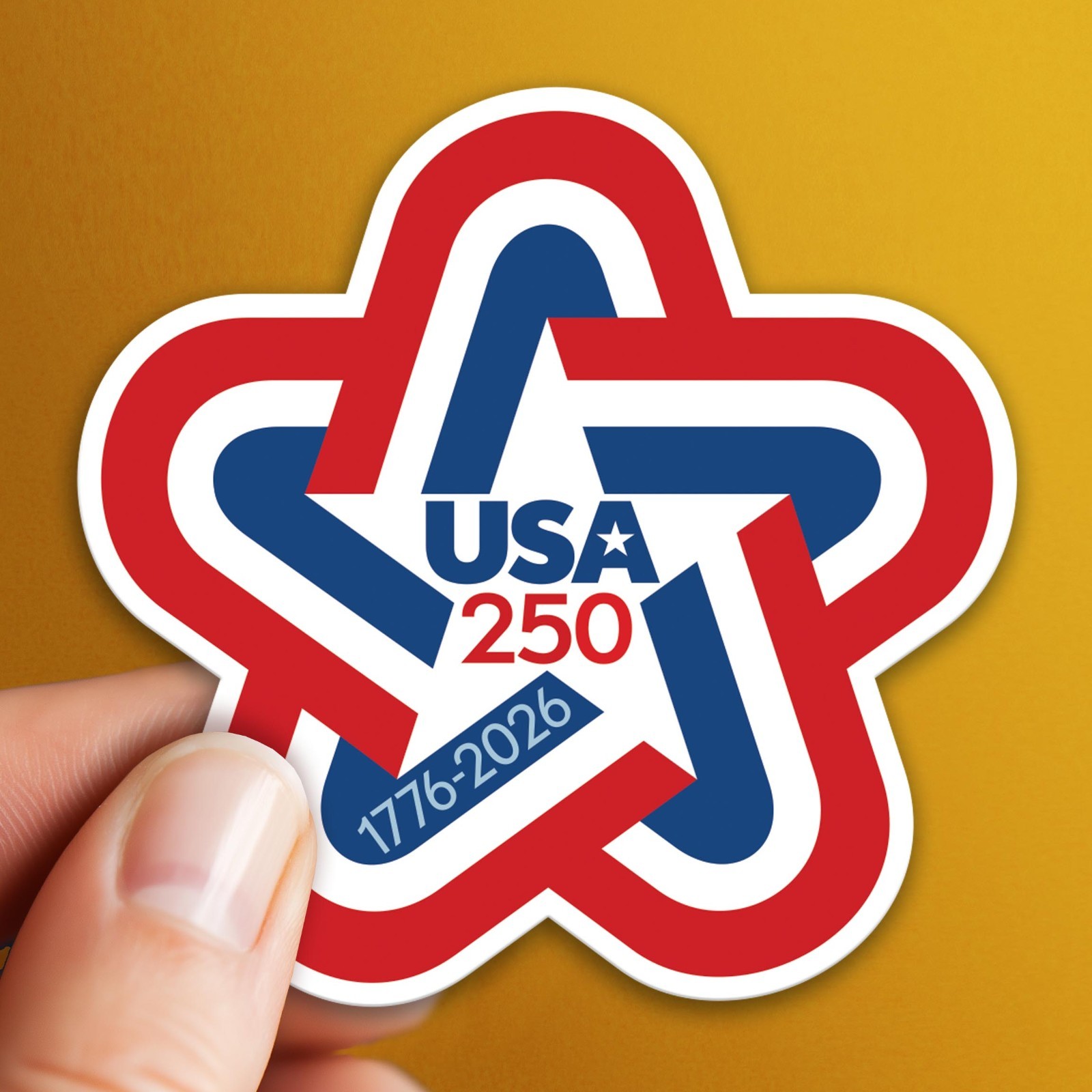 America 250th – 4 PACK Die Cut Stickers – USA 250 1776-2026 – Assorted Designs