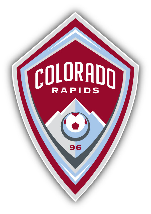 Colorado Rapids USA Soccer Football Car Bumper Sticker Decal 3” x 5”