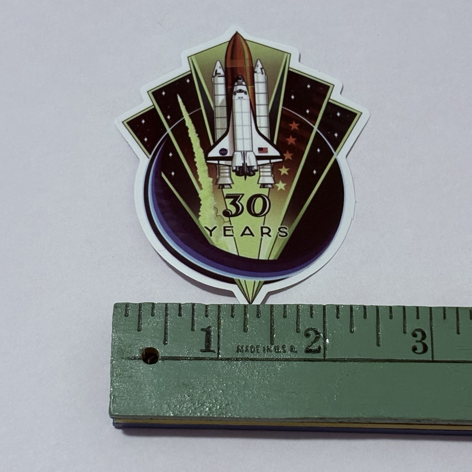 30 Years Space Shuttle Program Sticker Vinyl Decal Moon Art USA NASA Travel P1