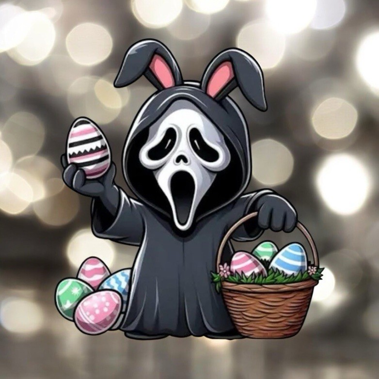 Ghostface Easter Sticker