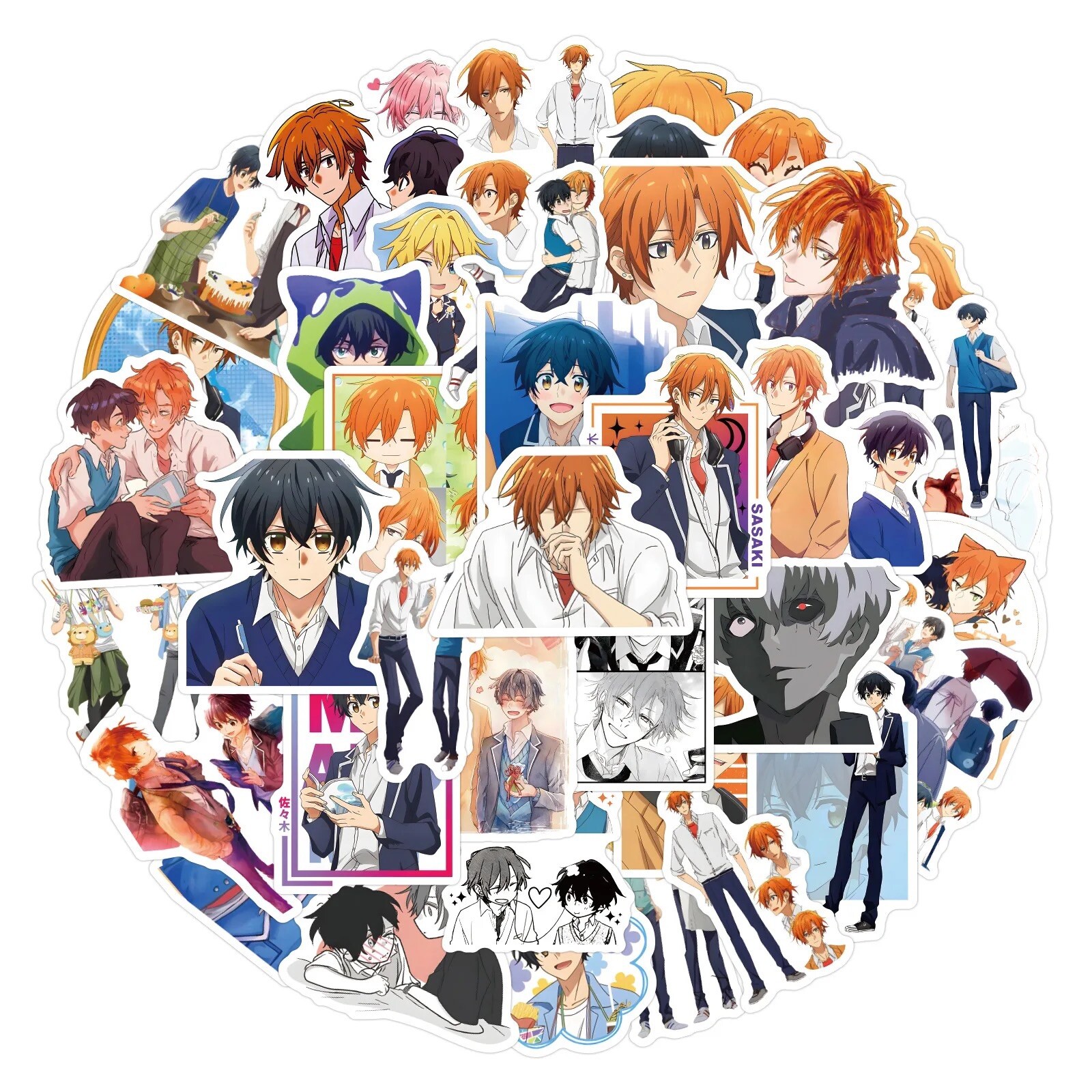 Japanese BL Sasaki And Miyano Anime Manga Stickers Random 10/25/50 Pcs