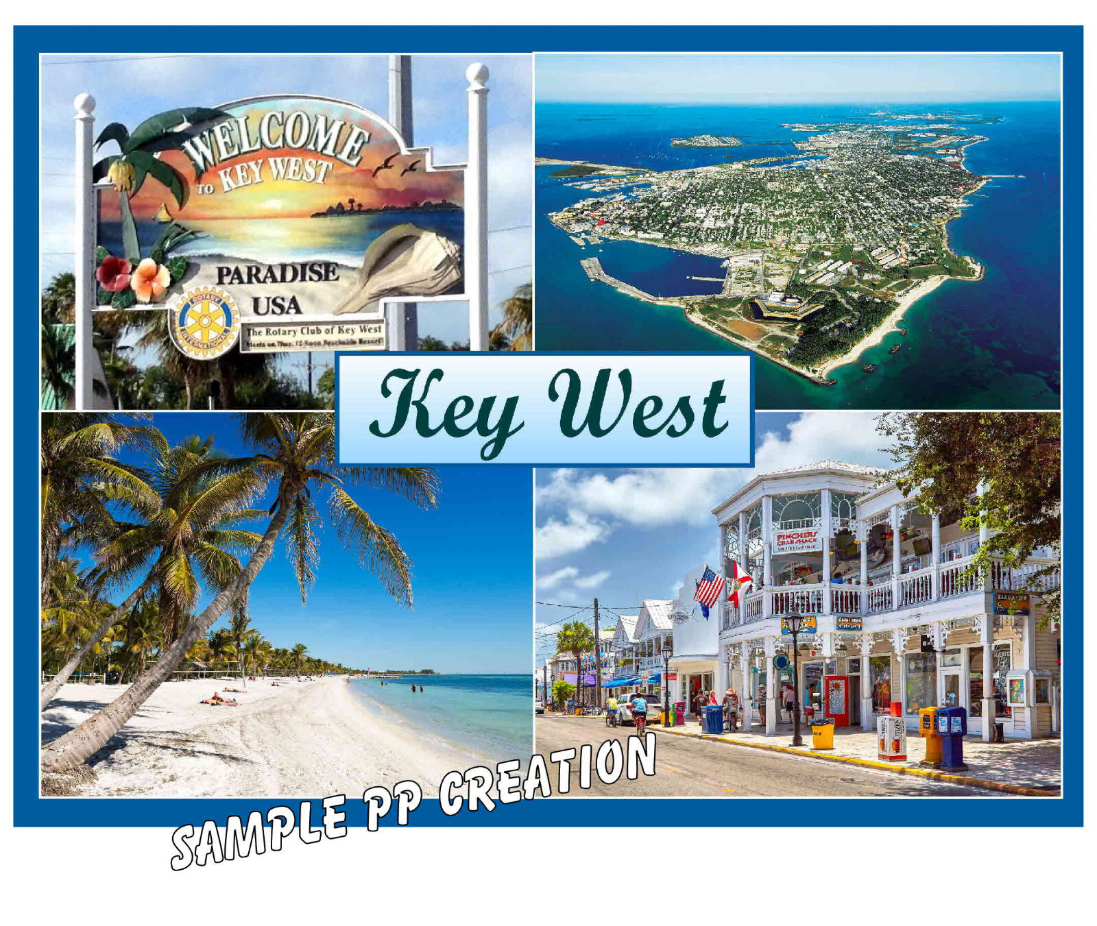 KEY WEST, FLORIDA photo fridge MAGNET 4 X 3 inches TRAVEL