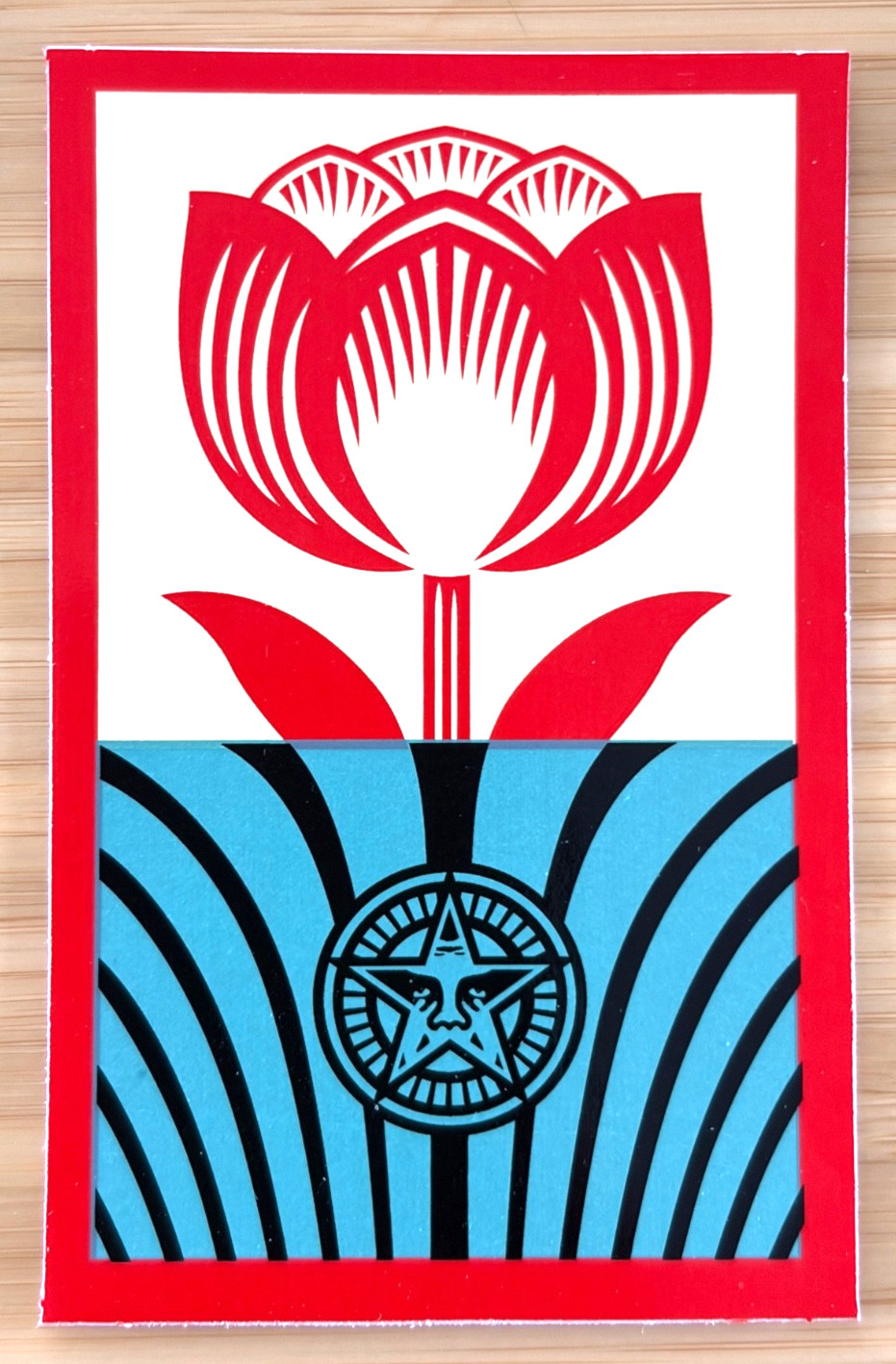 OFFICIAL SHEPARD FAIREY OBEY GIANT VINYL STICKER 3.75″ x 2.5″ NEW