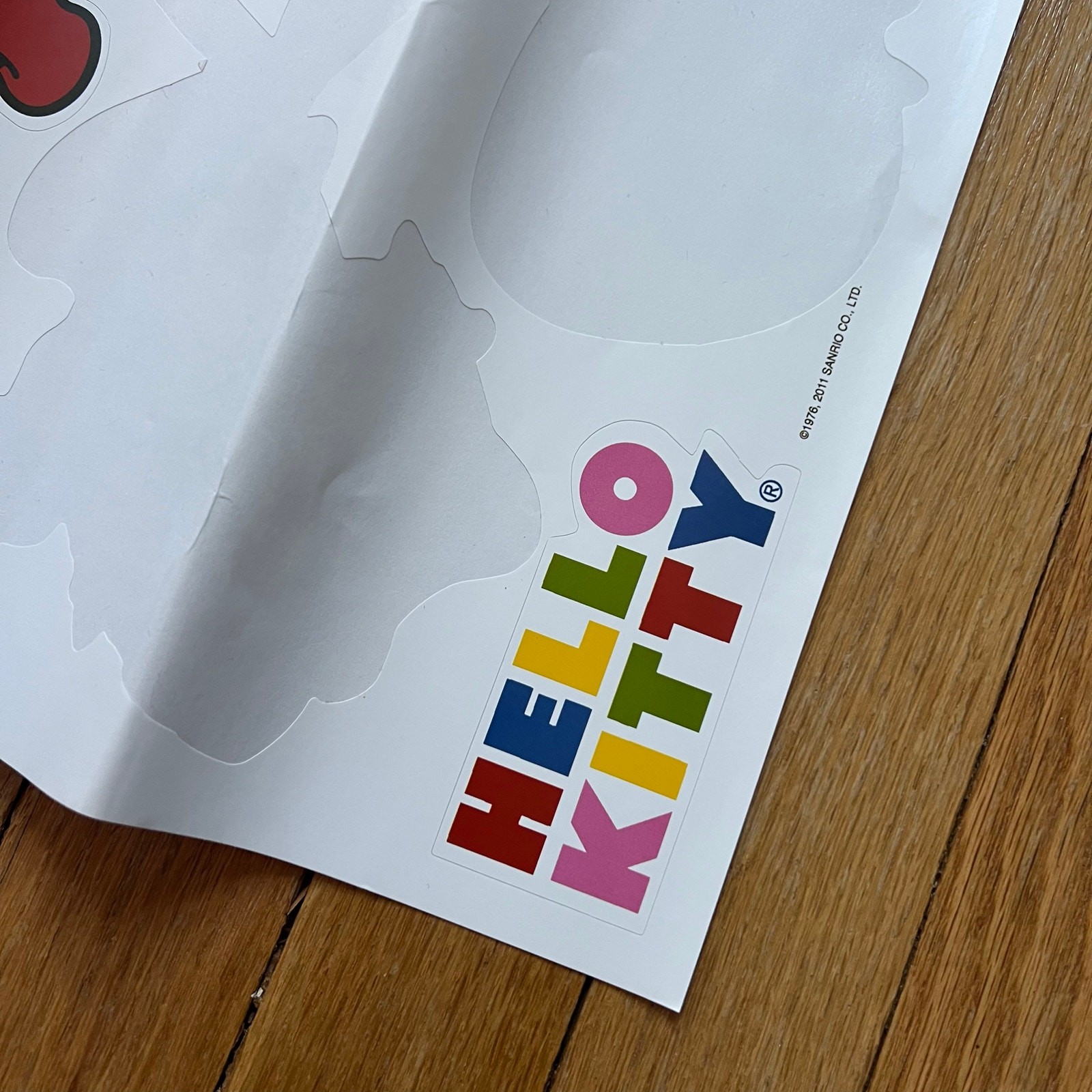 Hello Kitty Large Vinyl Wall Decal Sticker Sheets Sanrio Retro 2011 9″x7.5″
