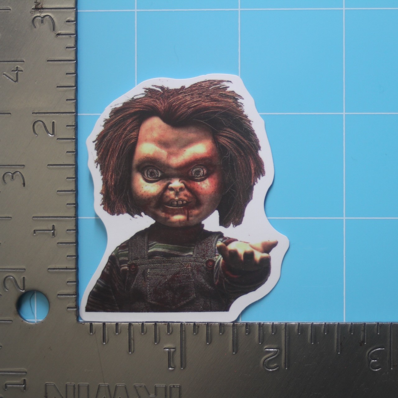 Child’s Play Sticker (CHUCKY) Horror Movie, Matte PVC Decal