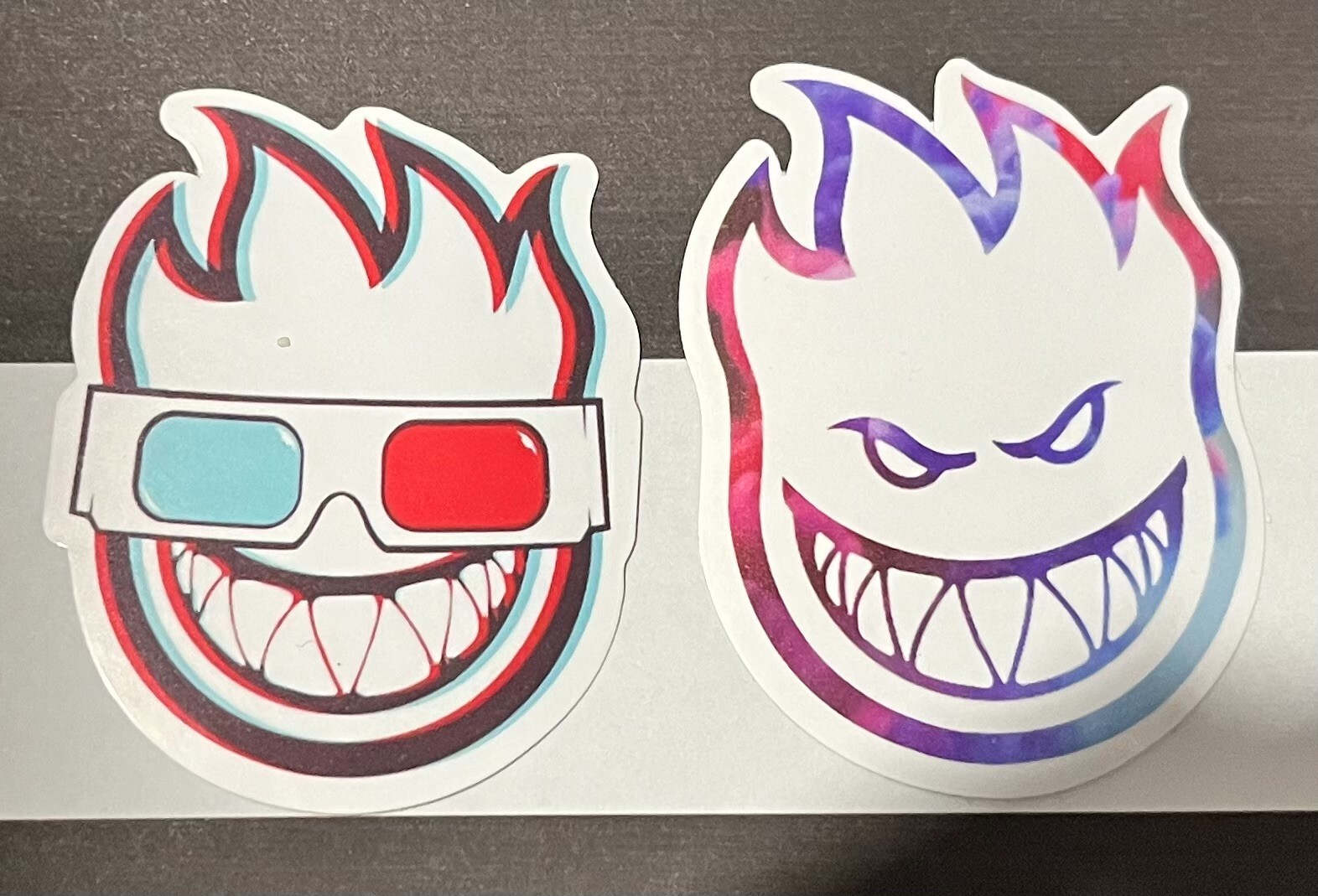 SPITFIRE 3D Glasses Pals ” Big Head ” Vinyl Decal Sticker Free Ship & Track
