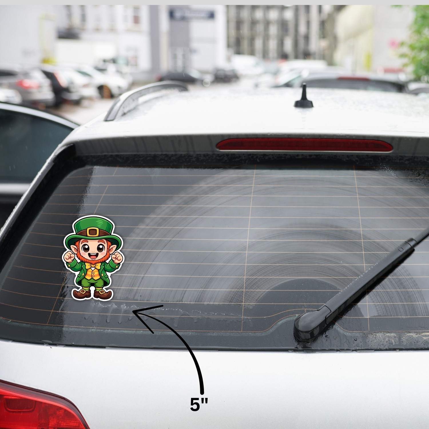 4PCS “Happy Leprechaun” Stickers – kawaii Cute Irish Cartoon Vinyl Decal Gift