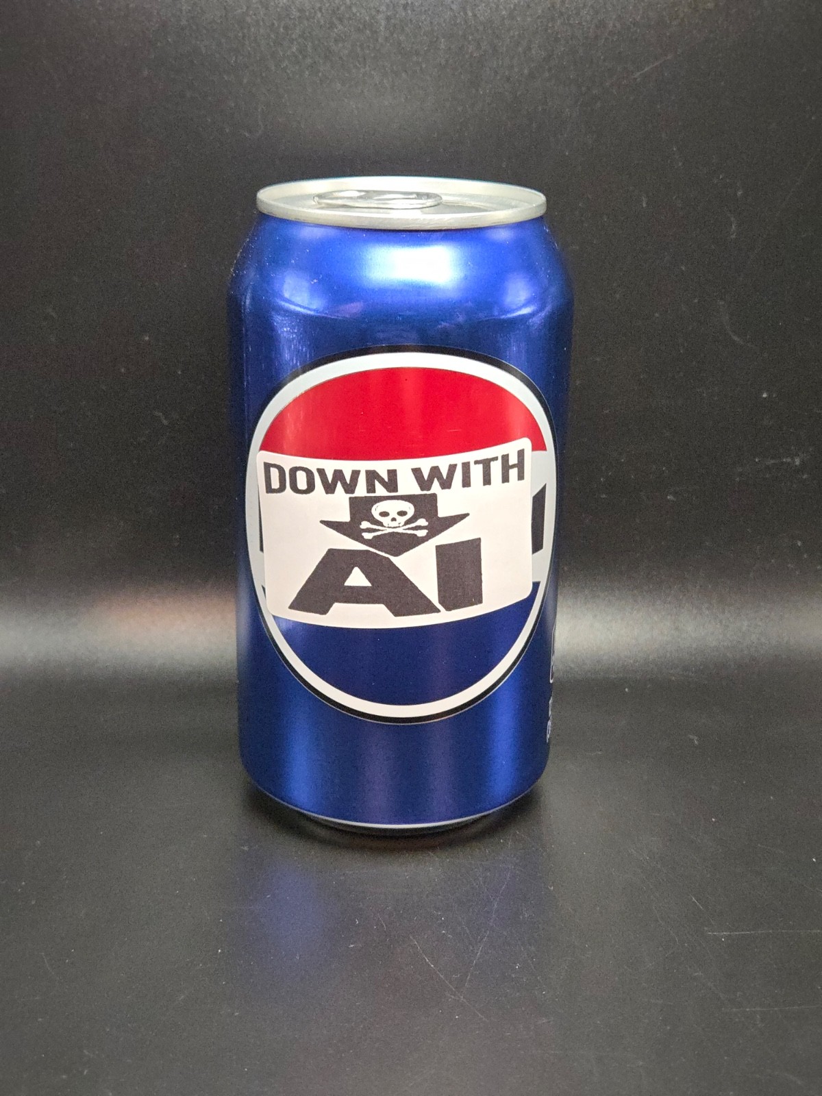 “DOWN WITH AI” 25-500Pack bulk stickers labels vote anti stop out sign A.I.