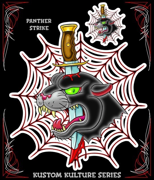 NEW LETHAL THREAT PANTHER STRIKE DECAL STICKER 6″x6″ LT90584