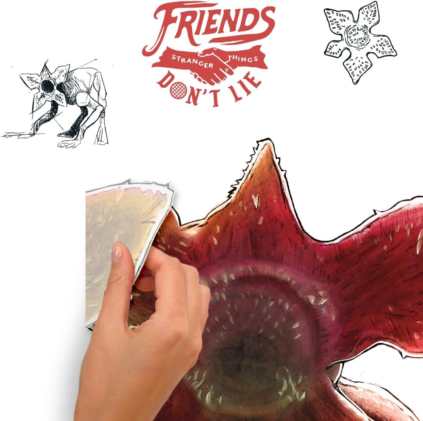 Netflix Stranger Things Demogorgon Peel and Stick Giant Wall Decal