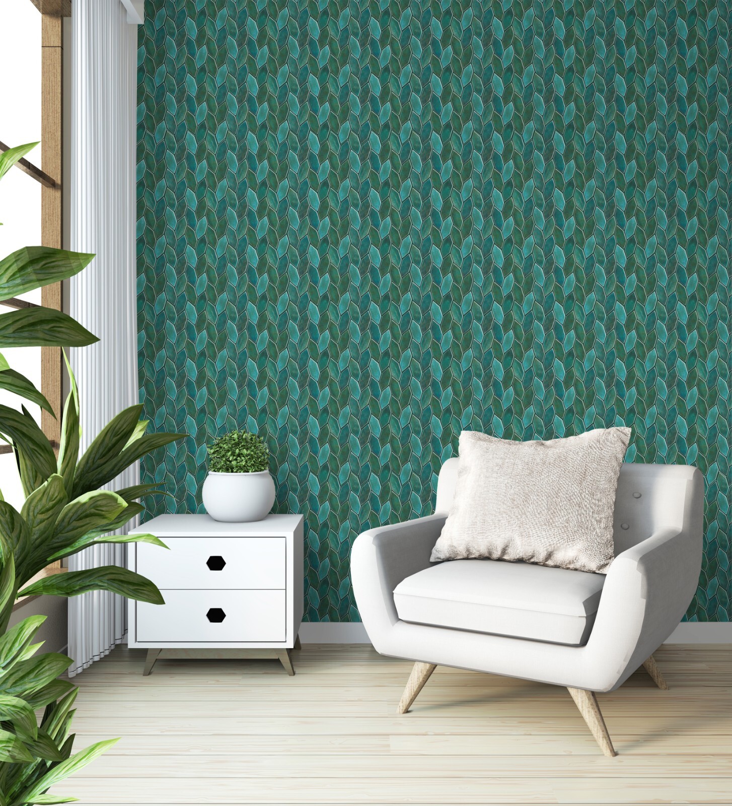 Emerald Peel and Stick Kitchen Backsplash | Kitchen Tiles | Pack of 10 Tiles